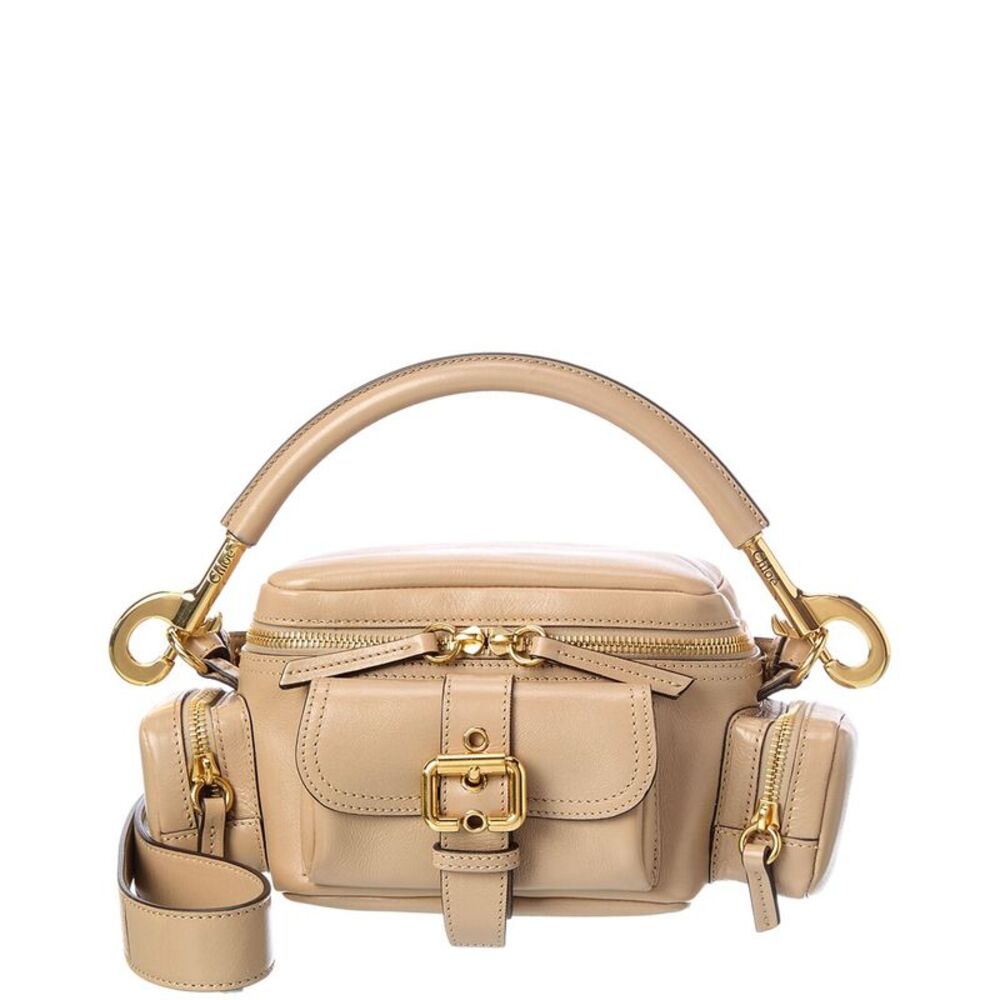 Chloé Marcie Small Leather Shoulder Bag, Brown